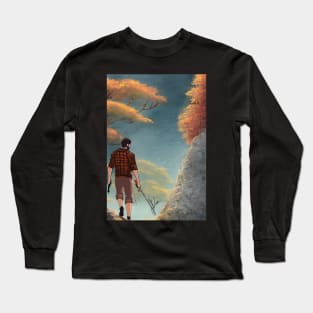 Walking to Fish Long Sleeve T-Shirt